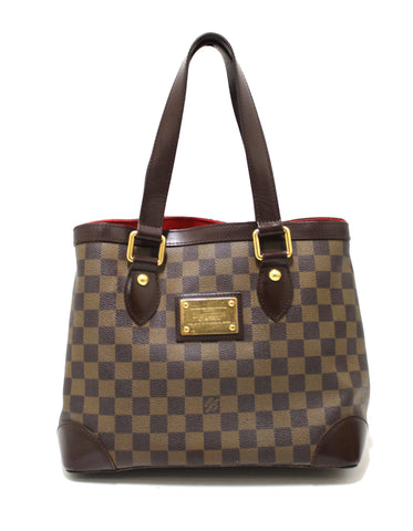 Authentic Louis Vuitton Damier Ebene Canvas Hampstead PM Tote Bag