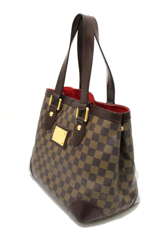 Authentic Louis Vuitton Damier Ebene Canvas Hampstead PM Tote Bag