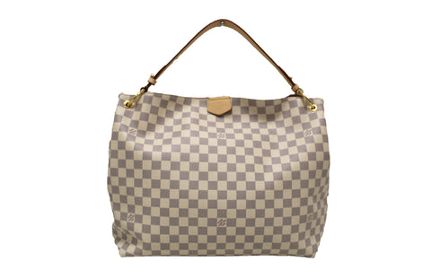 Authentic NEW Louis Vuitton Damier Azur Graceful MM Hobo Shoulder Bag