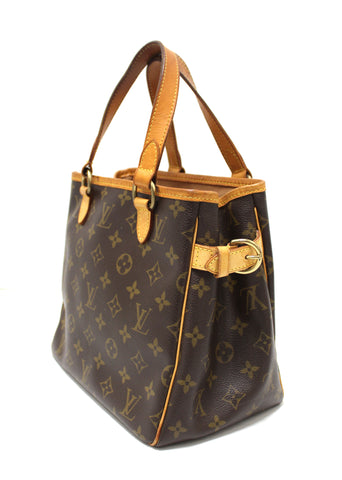 Authentic Louis Vuitton Monogram Canvas Batignolles PM Tote Bag