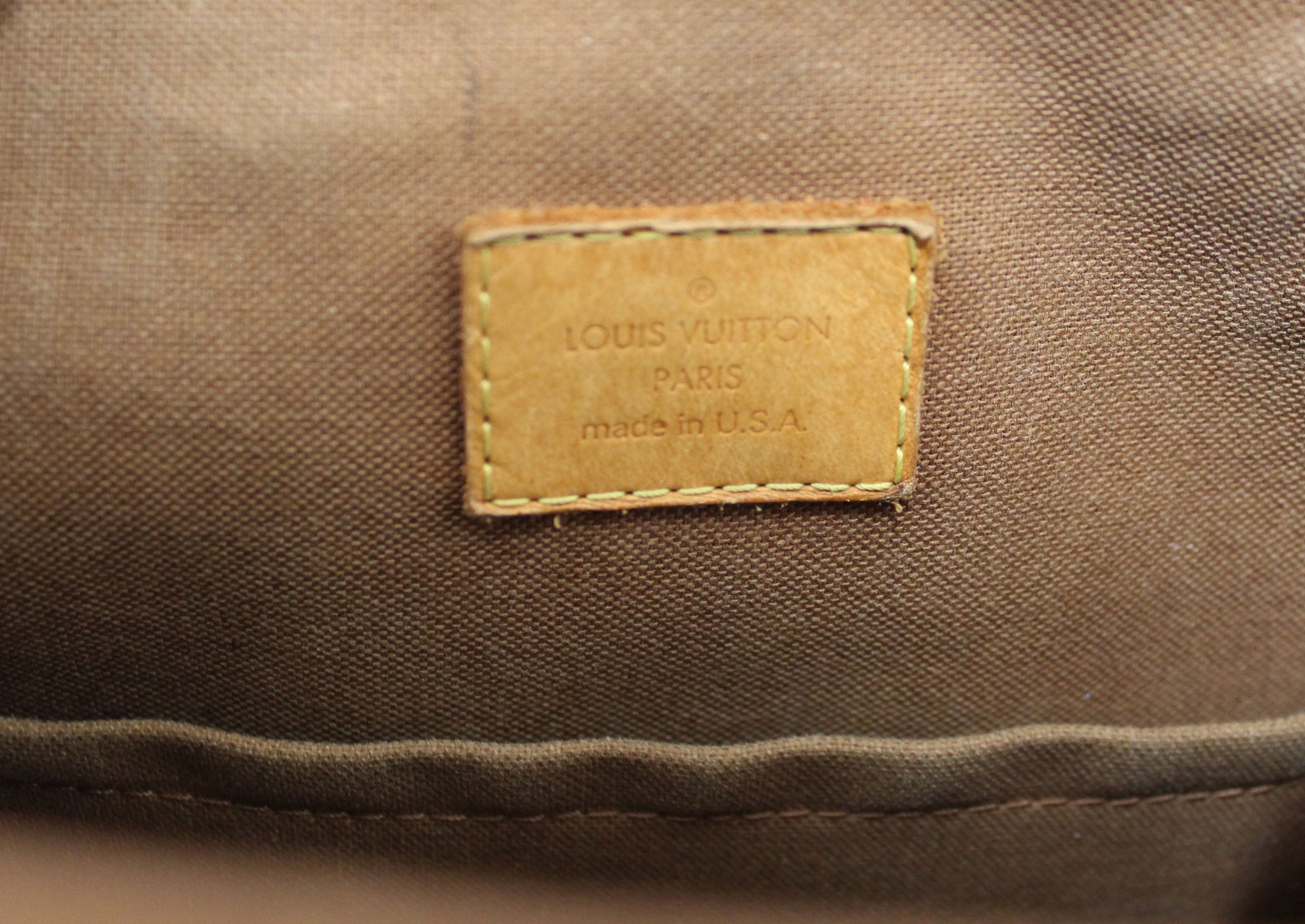 Authentic Louis Vuitton Monogram Canvas Batignolles PM Tote Bag