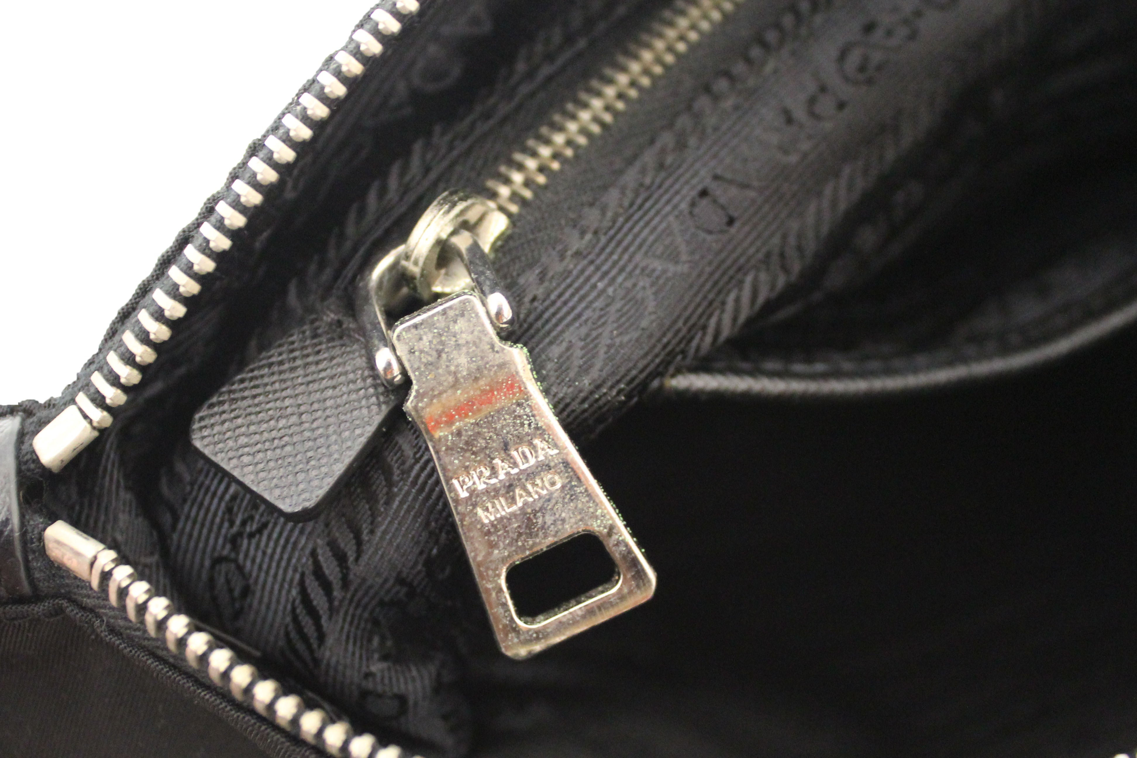 Authentic Prada Black Nylon Messenger Bag