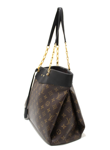 Authentic Louis Vuitton Monogram Canvas Pallas Tote Shoulder Bag