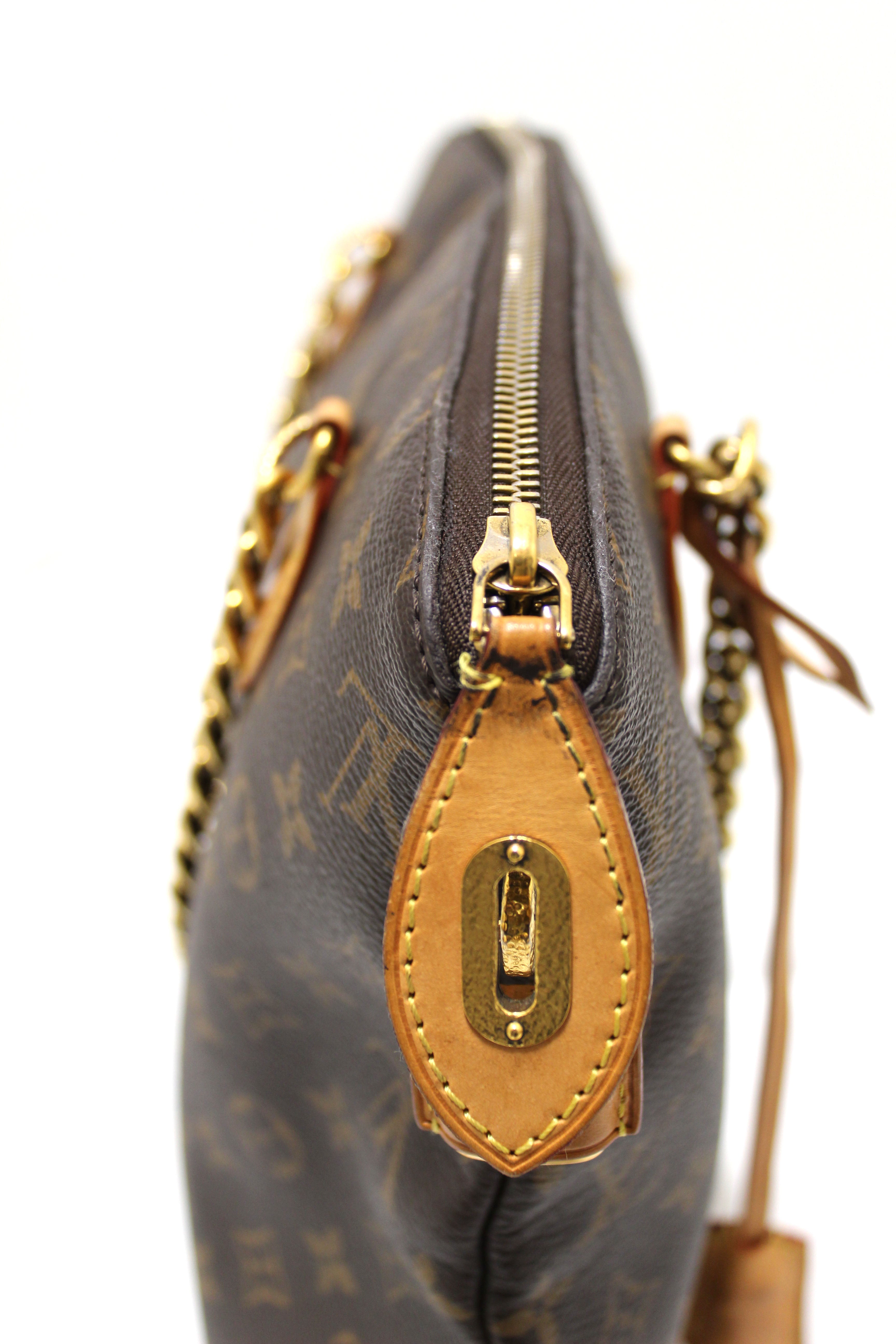 Authentic Louis Vuitton Limited Edition Monogram Lockit Chain Tote Bag