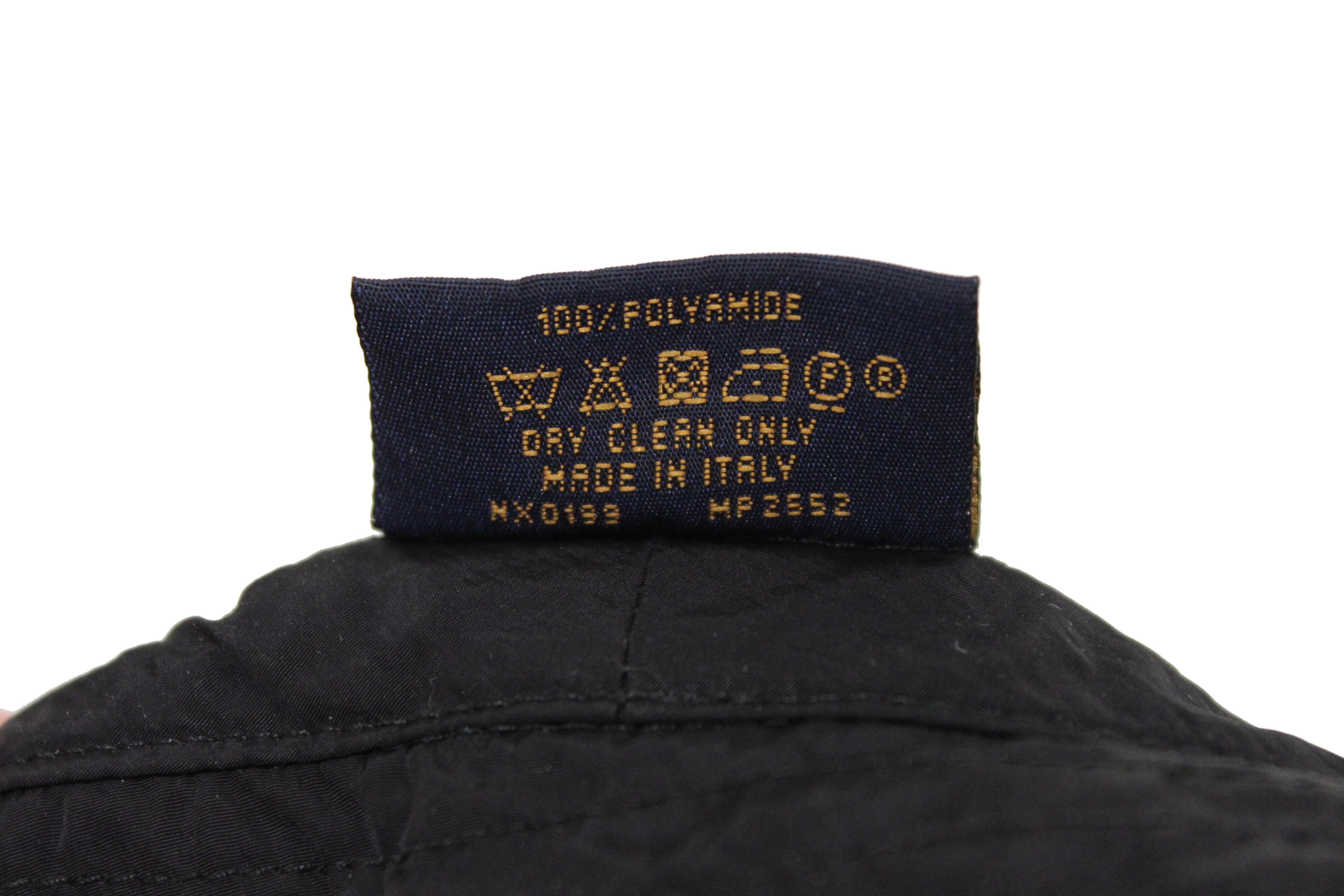 Authentic Louis Vuitton Black Nylon 2054 Packable Bob Hat