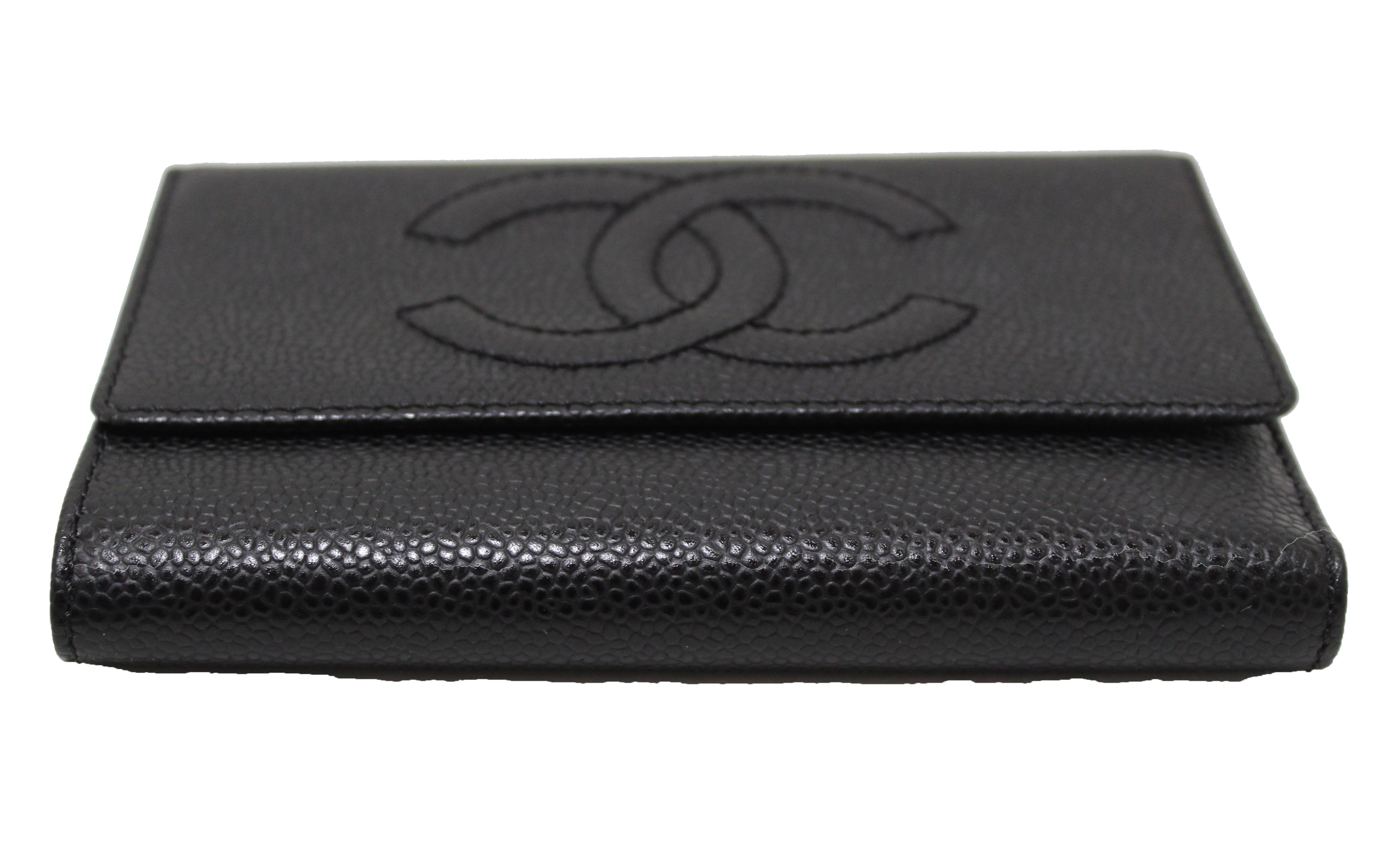 Trifold Wallet Chanel Classic Medium Wallet Chanel Caviar Classic Small Trifold Wallet Black Wallets New 100