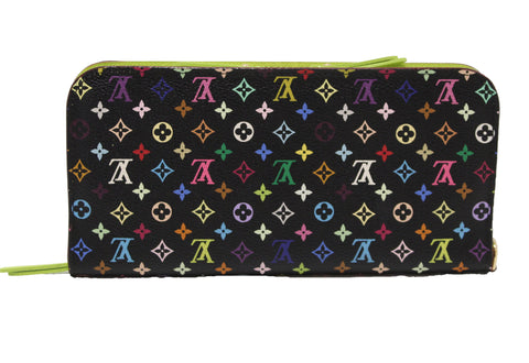 Authentic NEW Louis Vuitton Monogram Black Multicolor Insolite Long Wallet