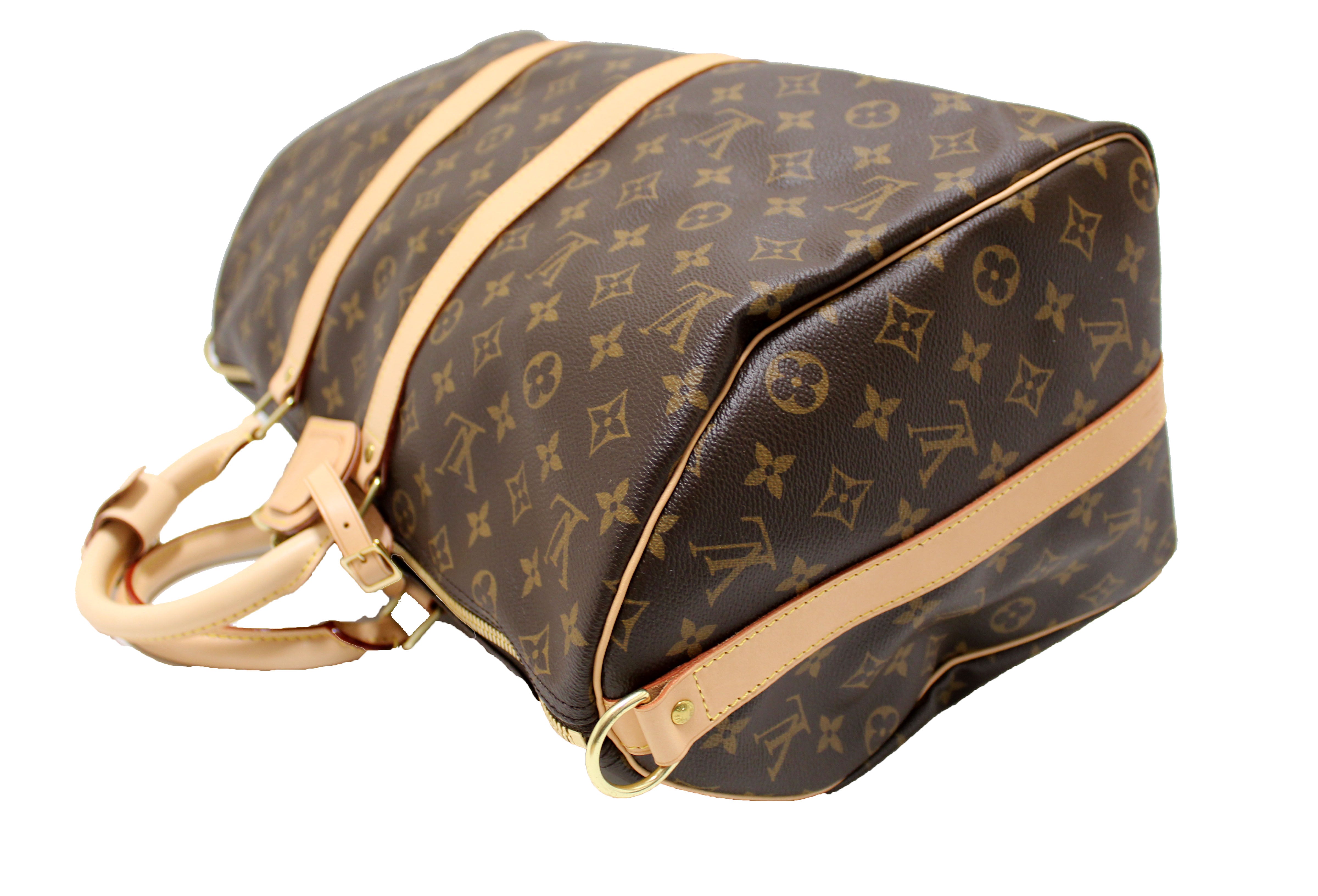 Authentic NEW Louis Vuitton Classic Monogram Keepall Bandouliere 45 Travel Bag