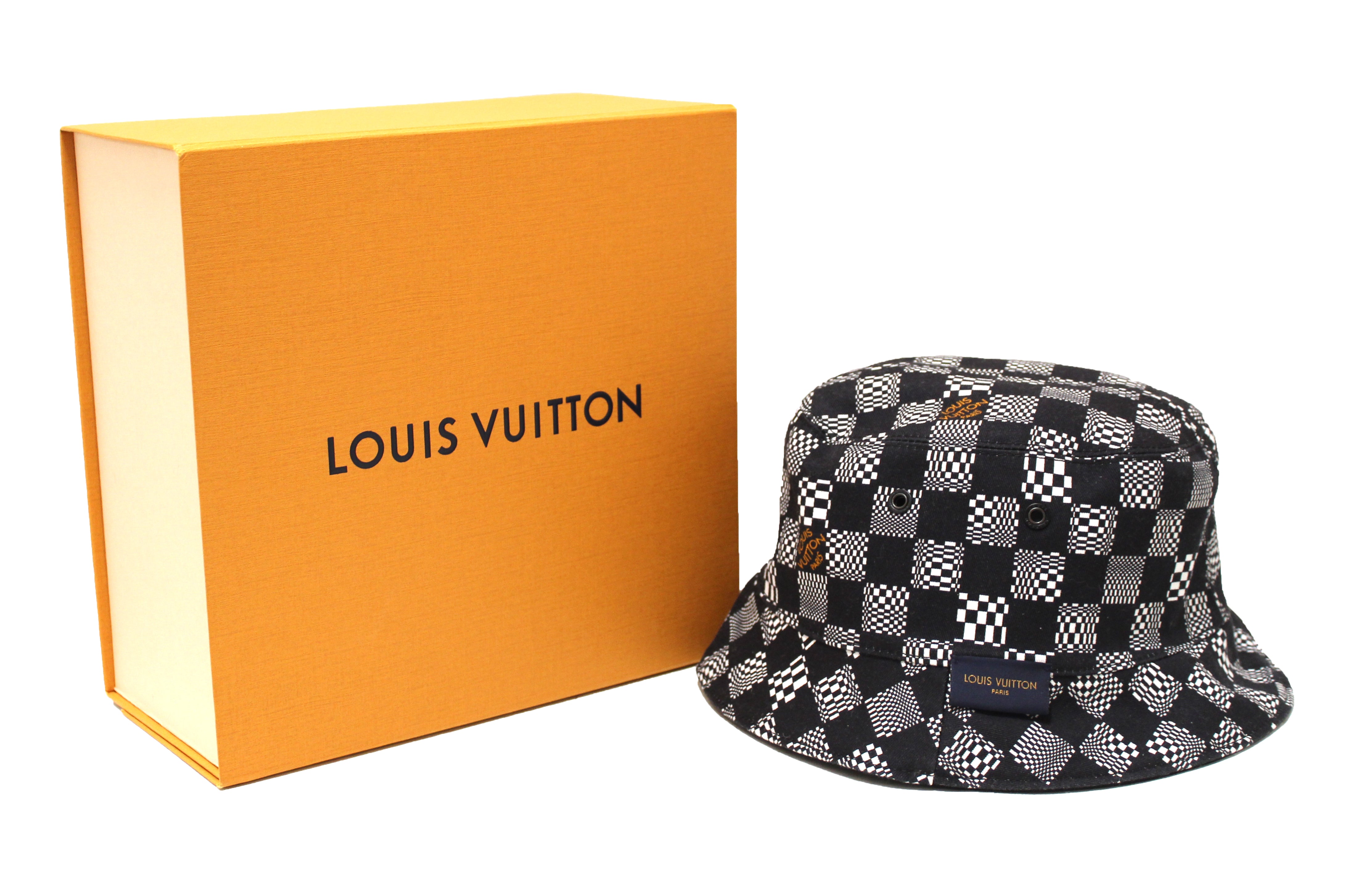 Authentic Louis Vuitton Black x White Distorted Damier Reversible