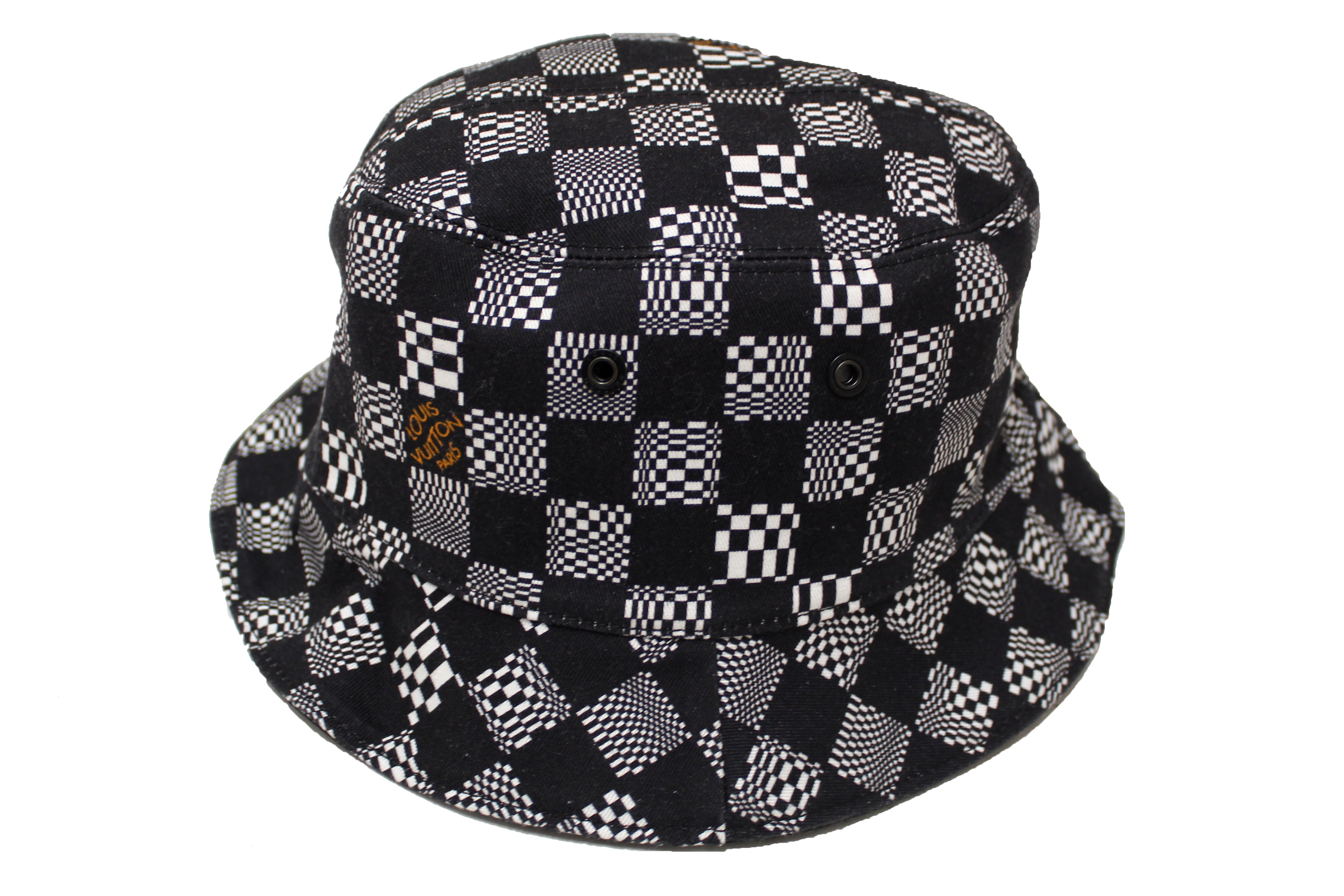 Louis Vuitton Reversible Bucket Hat Distorted Damier Cotton