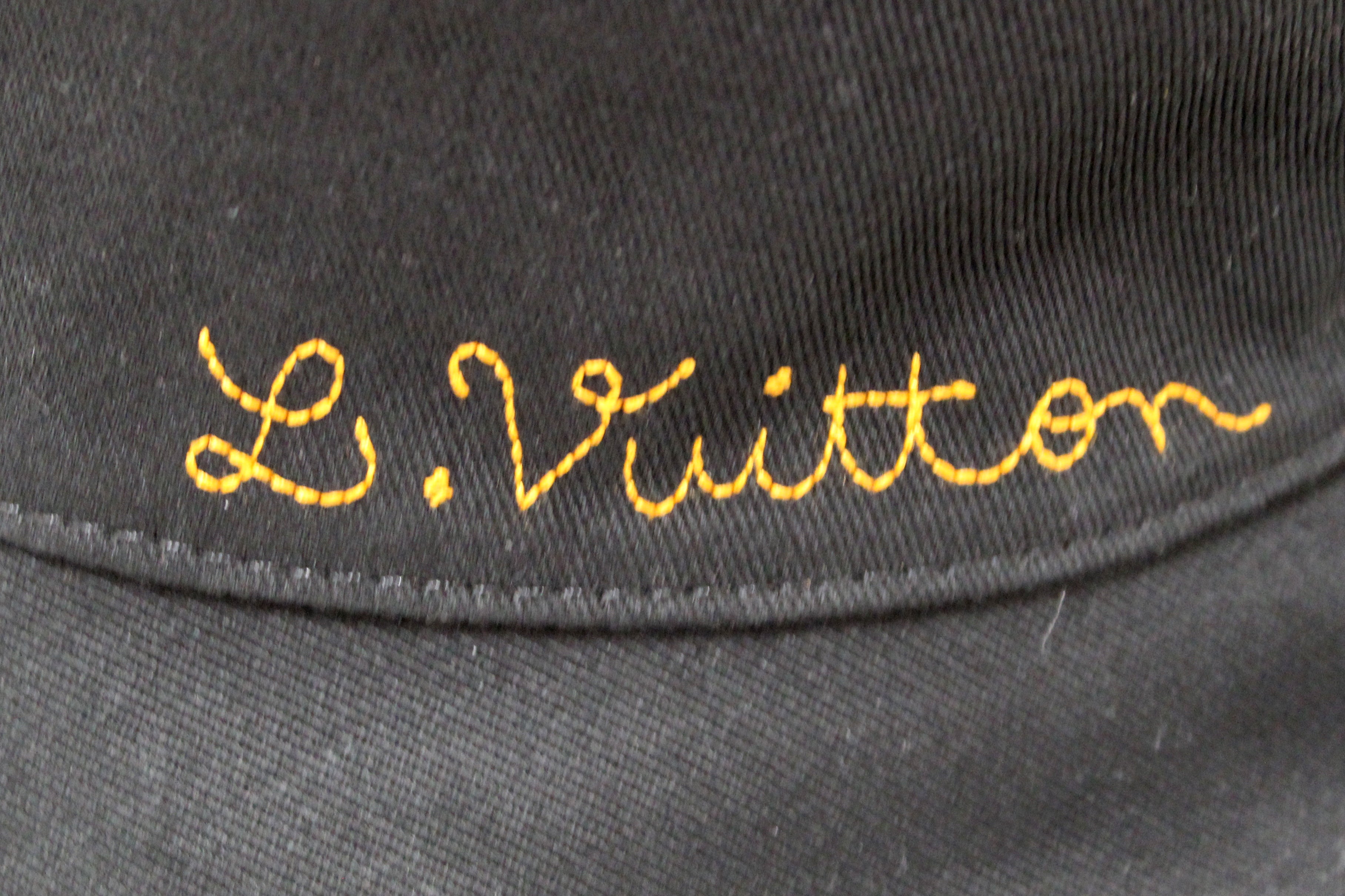 Louis Vuitton LV damier distorted hat Black Cotton ref.255987