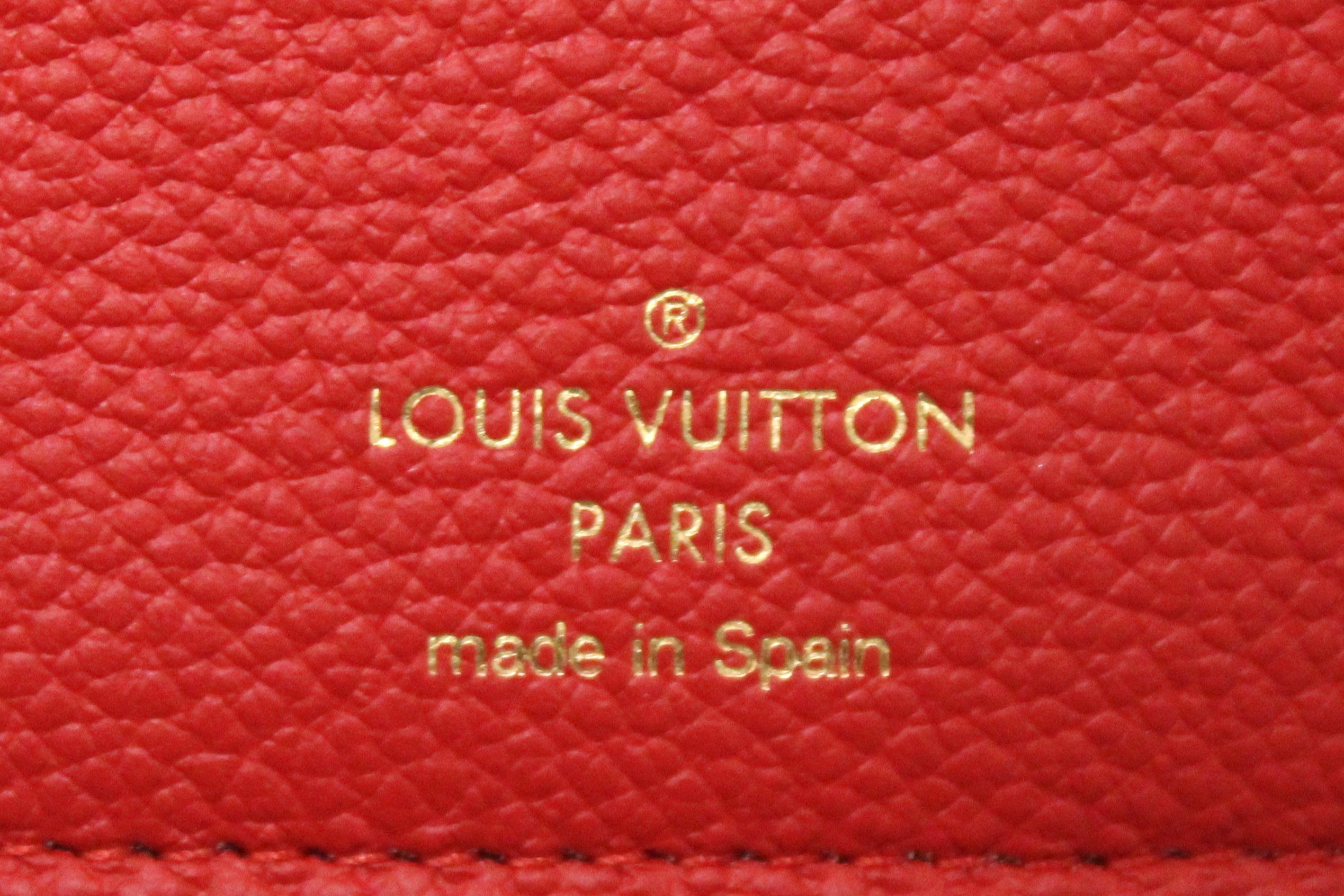 LOUIS VUITTON Monogram Pallas Compact Wallet Cherry 1249620