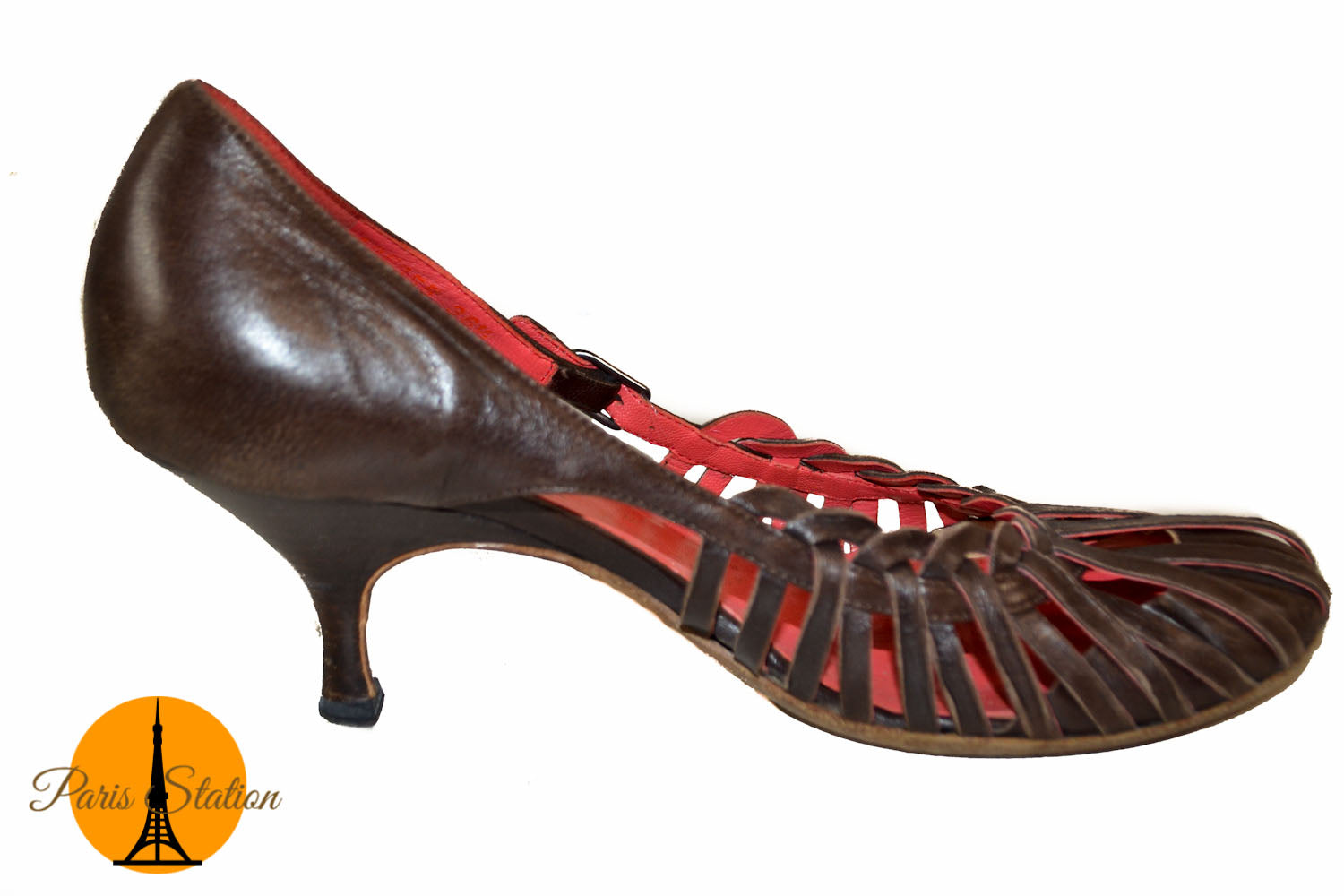 Authentic Bottega Veneta Brown Leather Sandal Shoes 36.5