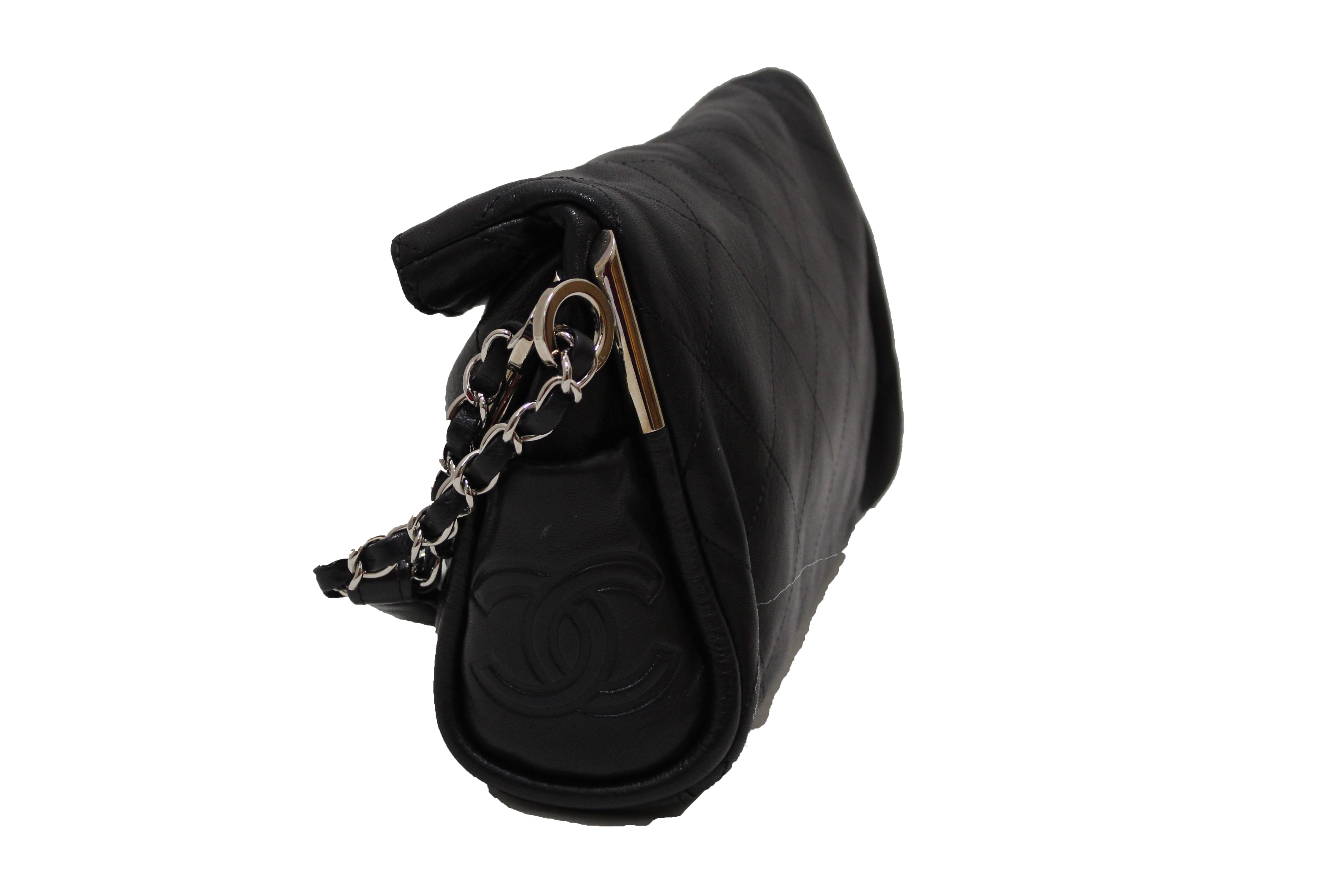 CHANEL Large Ultimate Soft Hobo Black Leather Bag