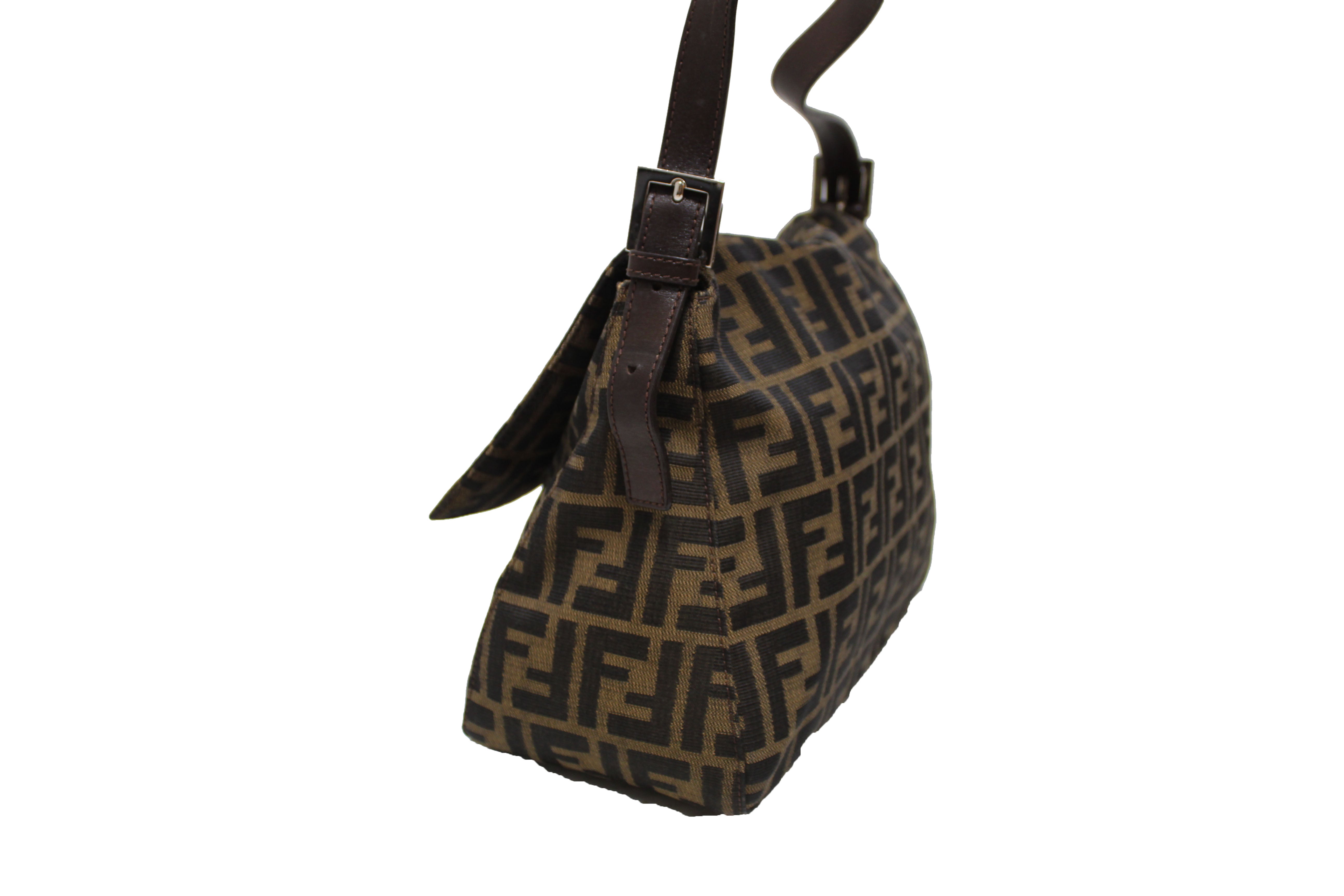 Fendi - Zucca Brown Logo Mini Bucket Bag – Current Boutique