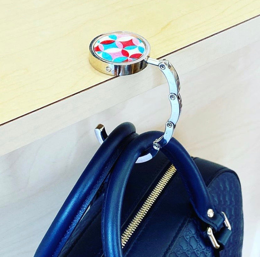 Handbag Holder Magnetic Swivel Silverplate Purse Hook for Restaurant Table  | eBay